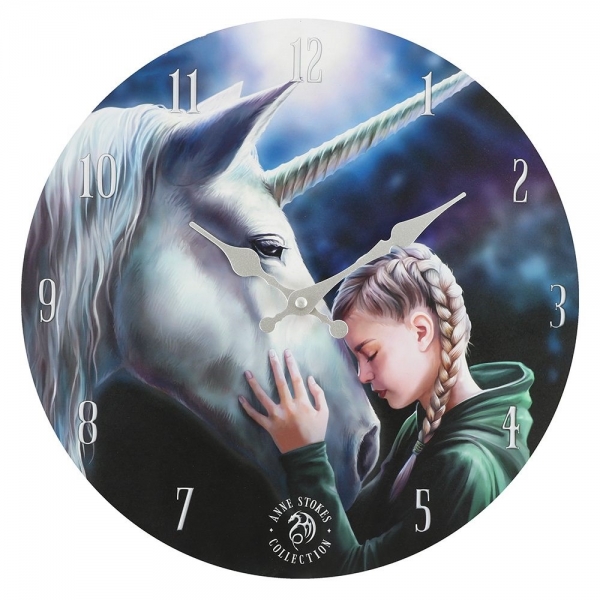 Wunsch Einhorn Bilderuhr - Anne Stokes